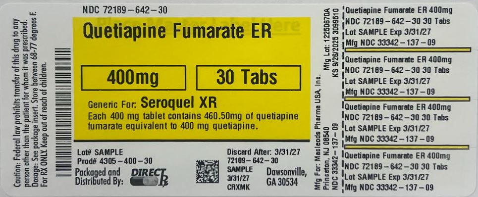 Pill image for Quetiapine Fumarate Er