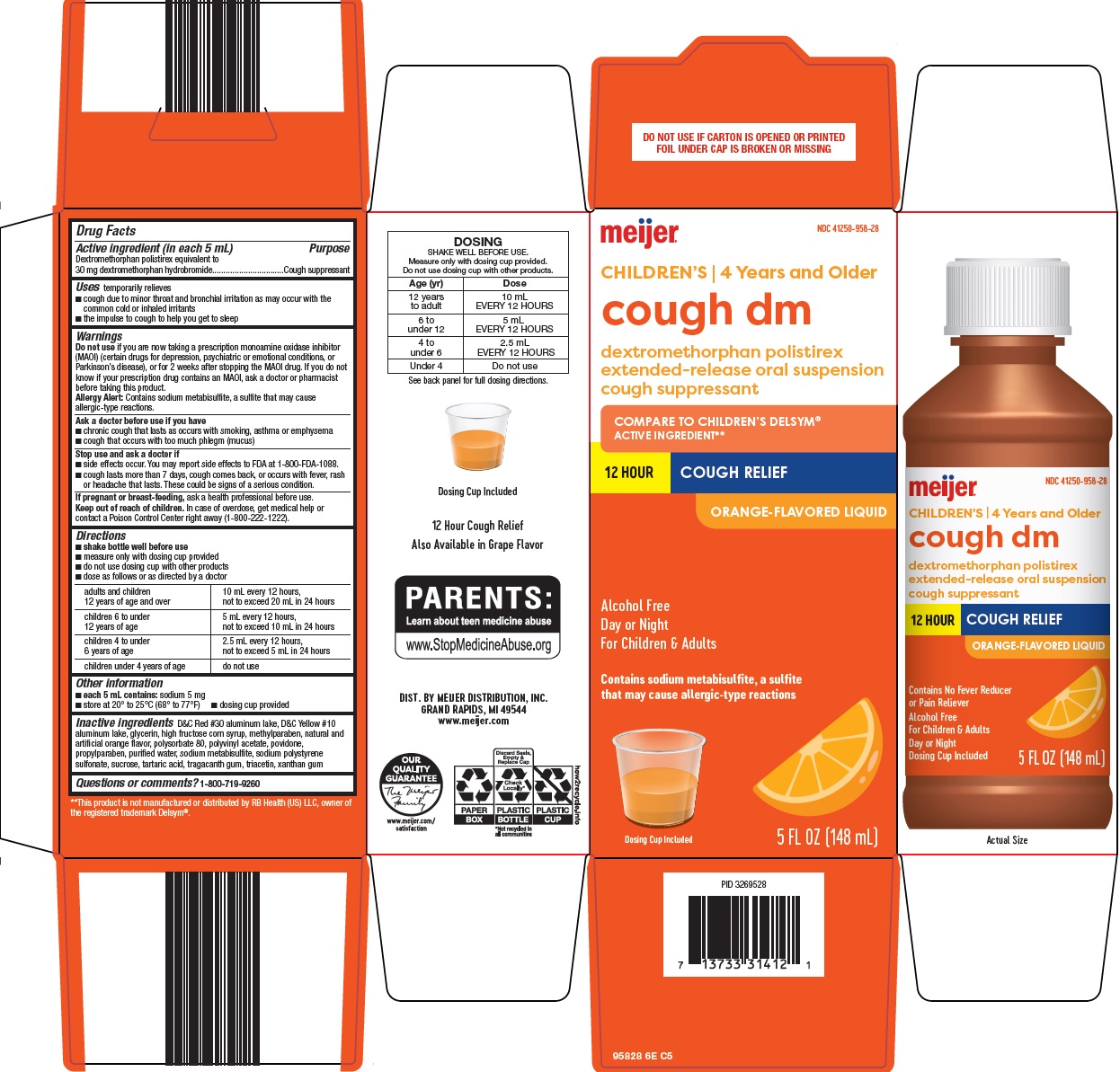 Pill image for Meijer Distribution, Inc. Cough Dm Drug Facts