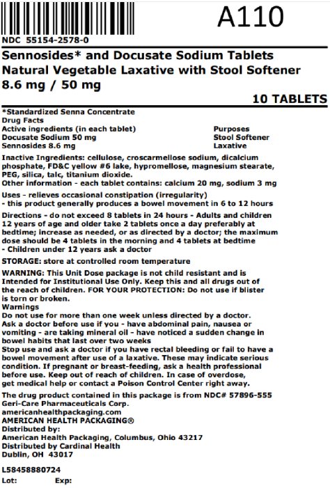 Pill image for Sennosides And Docusate Sodium Tablets