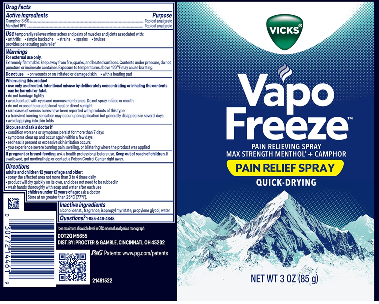 Pill image for Vicks® Vapofreeze™ Pain Relieving Spray