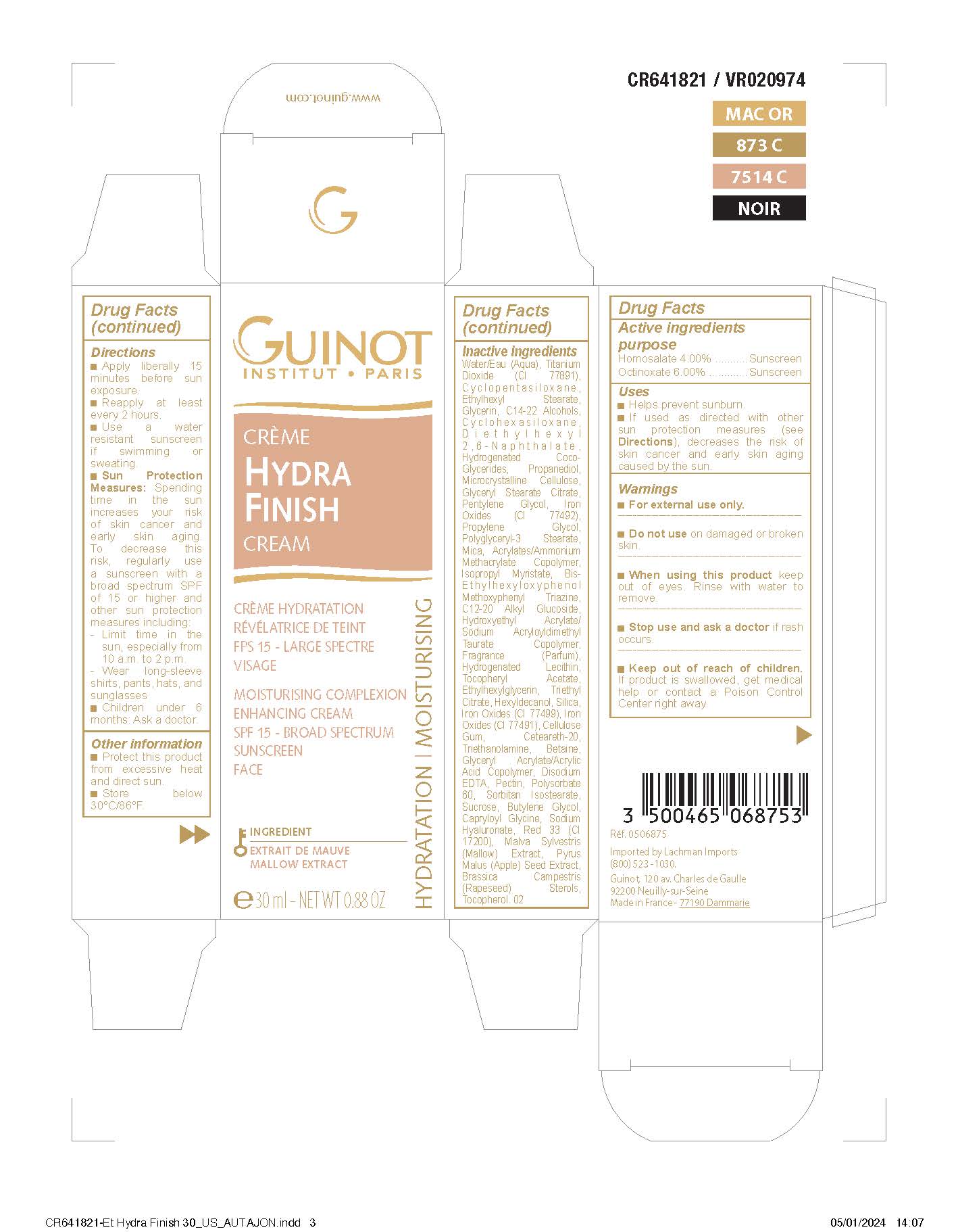 Pill image for Hydra Finish Spf 15