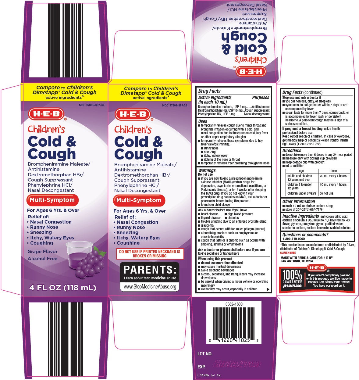 Pill image for Heb Cold & Cough Drug Facts