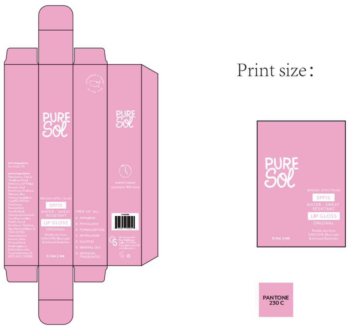 Pill image for 84090-006-01. Pure Sol Spf15 Lip Gloss(original)—liquid-4ml