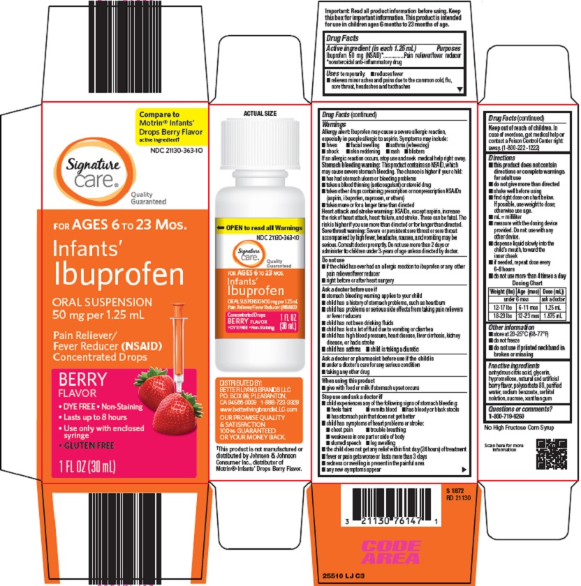Pill image for Better Living Brands Llc Infants’ Ibuprofen Drug Facts