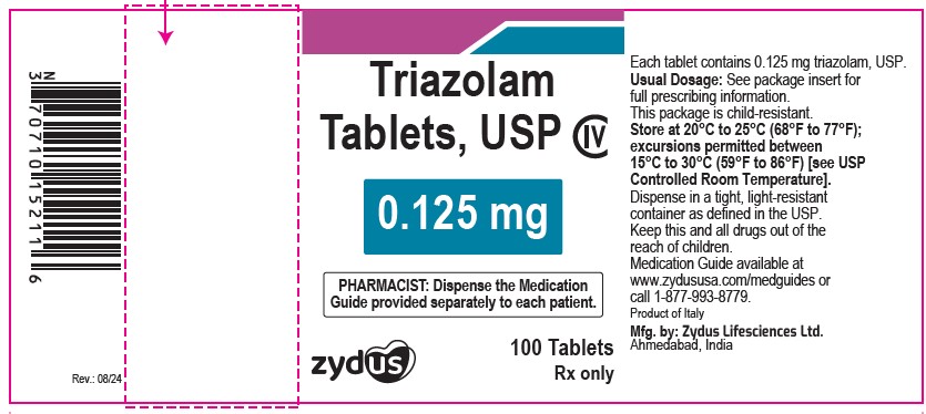 Pill image for triazolam tablets, usp civ