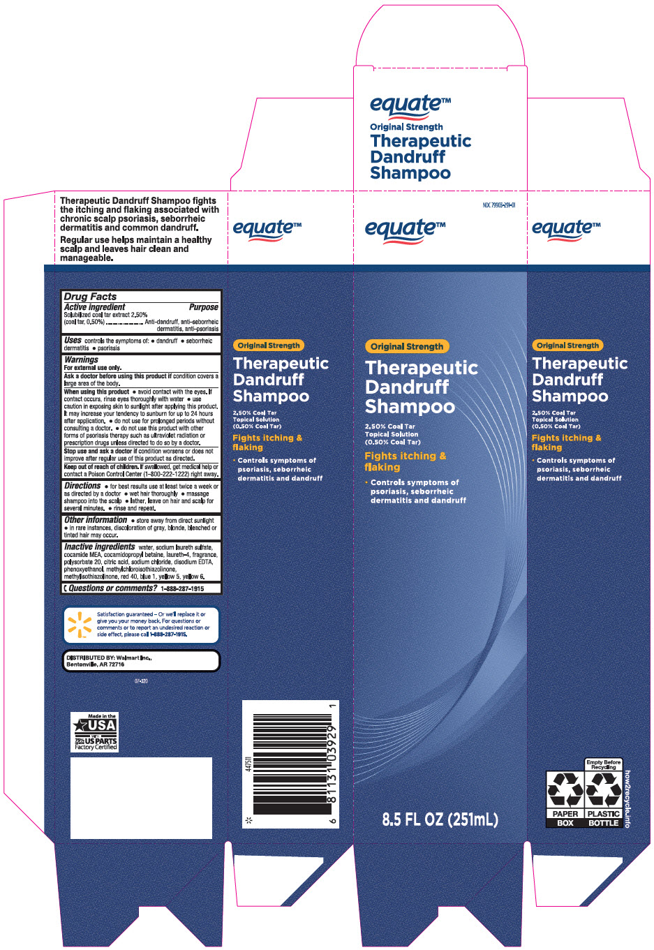 Pill image for Equate™ Therapeutic Dandruff Shampoo