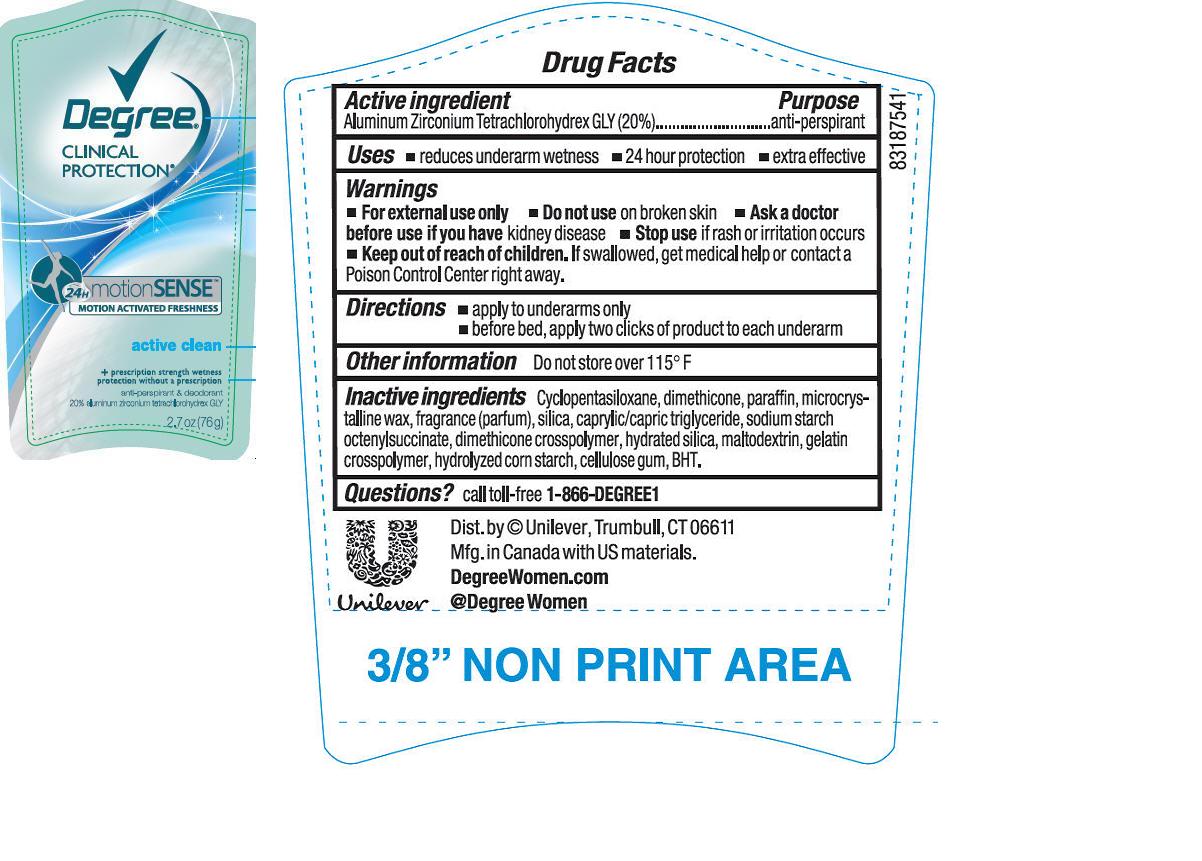 Pill image for Degree Clinical Protection Active Clean Antiperspirant Deodorant