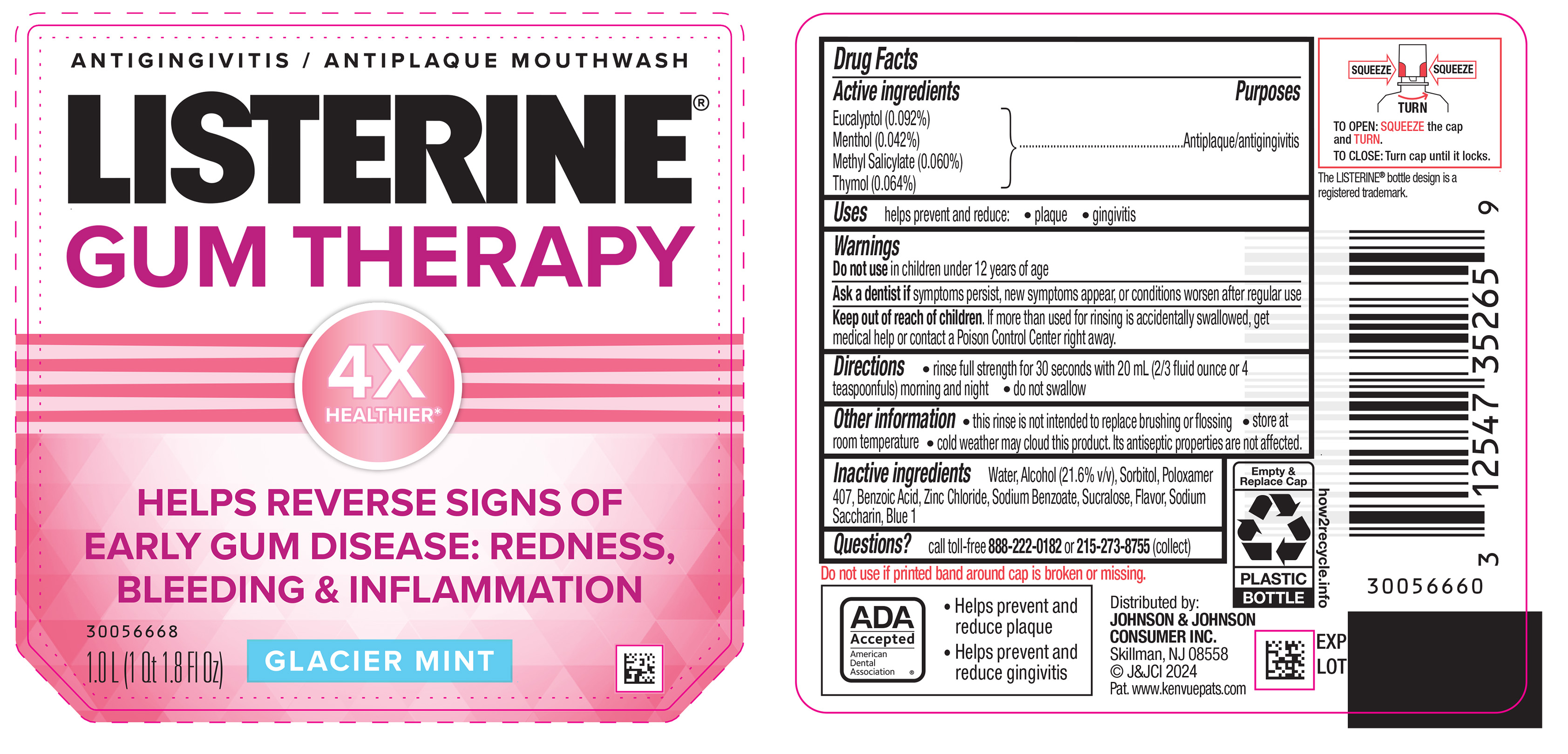 Pill image for Listerine Gum Therapy Mouthwash Glacier Mint