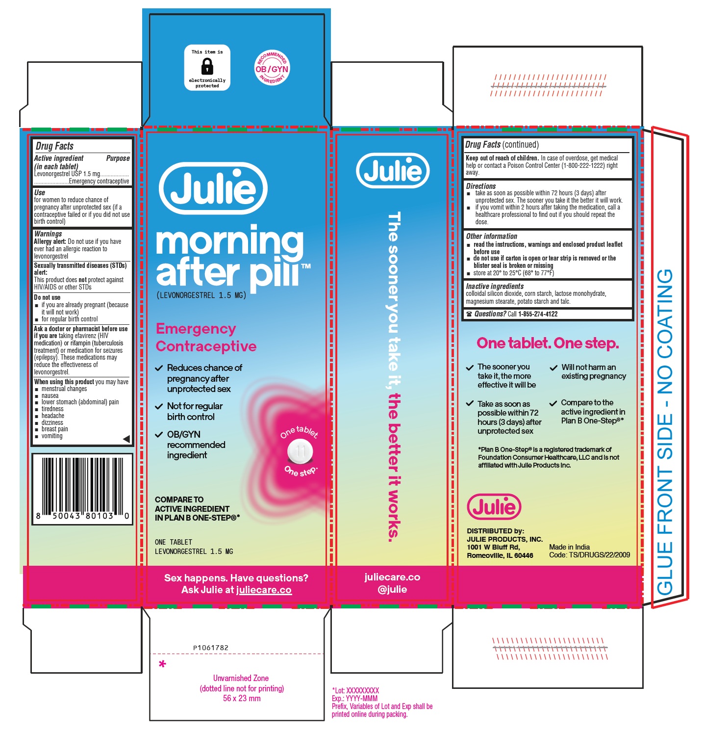 Pill image for Julie Morning After Pill™