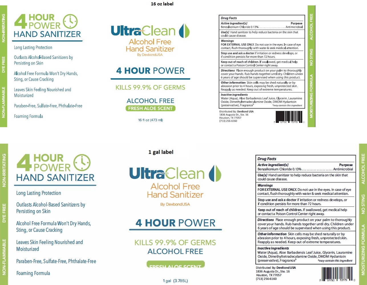 Pill image for Ultra Nano Clean Alcohol Free Hand Sanitizer 4 Hour Power