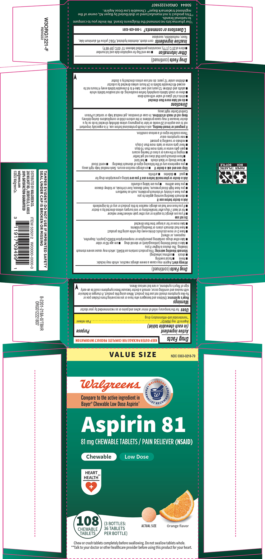 Pill image for Walgreens 44-218a