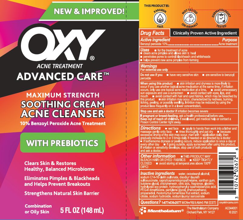 Pill image for Drug Facts - Oxy Advanced Care Soothing Cream Acne Cleanser