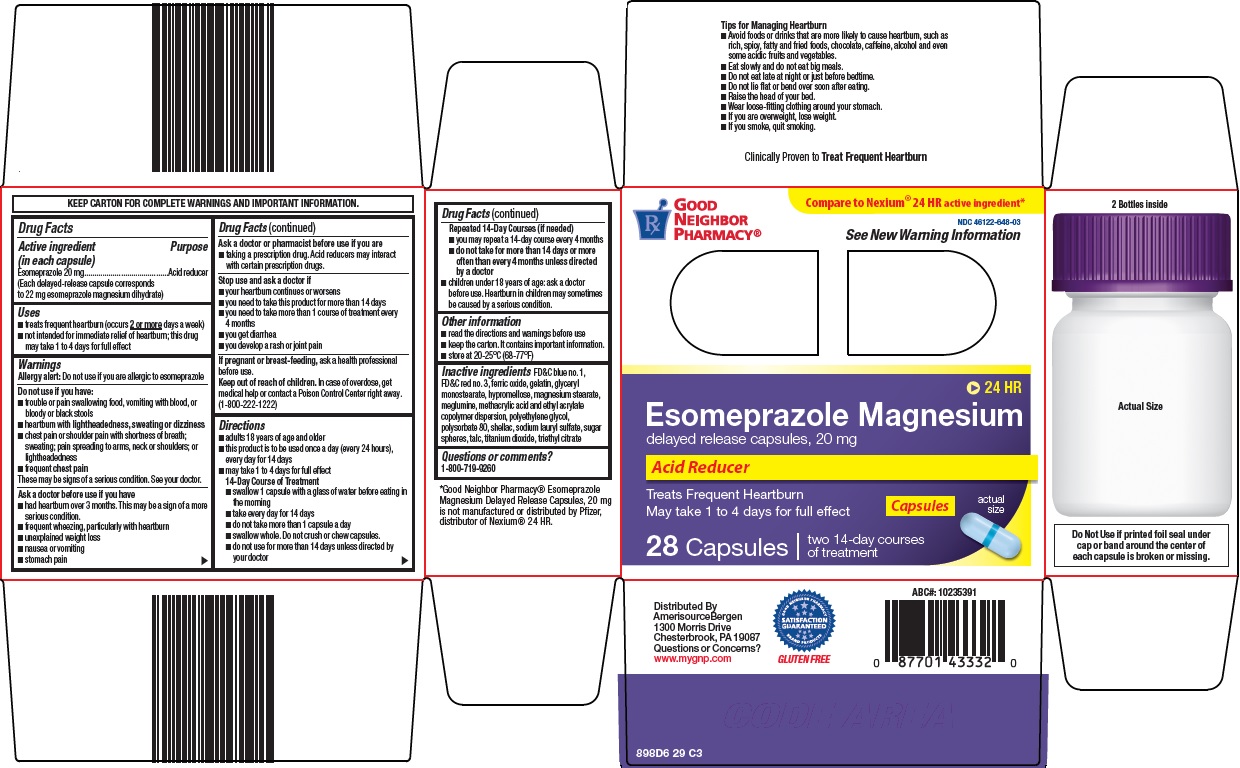 Pill image for Amerisource Bergen Esomeprazole Magnesium Drug Facts