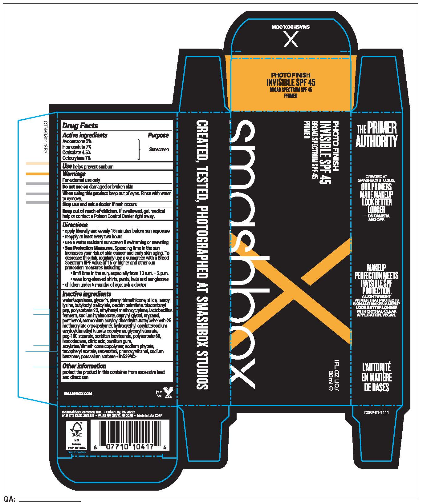 Pill image for Photo Finish Invisible Spf 45 Broad Spectrum Spf 45 Primer