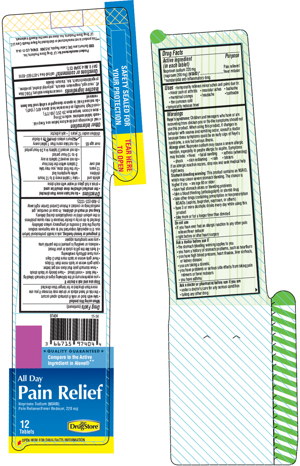 Pill image for All Day Pain Relief, Lil' Drug Store ®