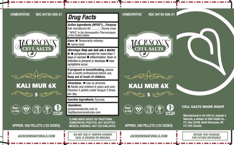 Pill image for Jacksons Cell Salts Kali Mur 6x