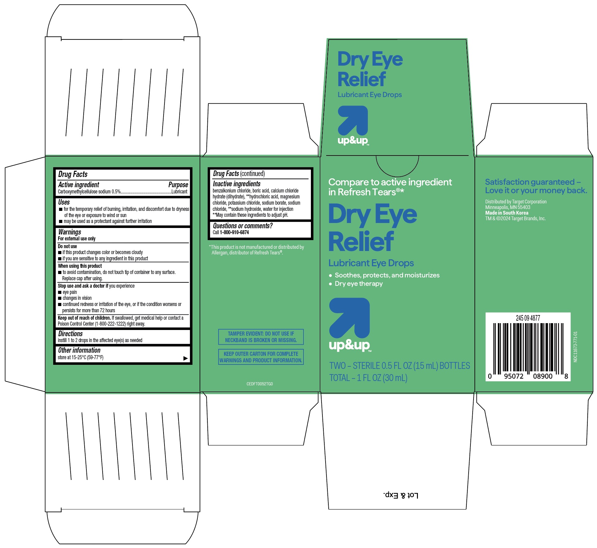 Pill image for Up & Up Dry Eye Relief Lubricant Eye Drops- Twin Pack (mfg Listing For Pld)