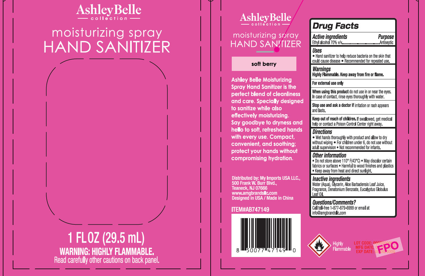Pill image for Ashleybelle Moisturizing Spray Hand Sanitizer Soft Berry