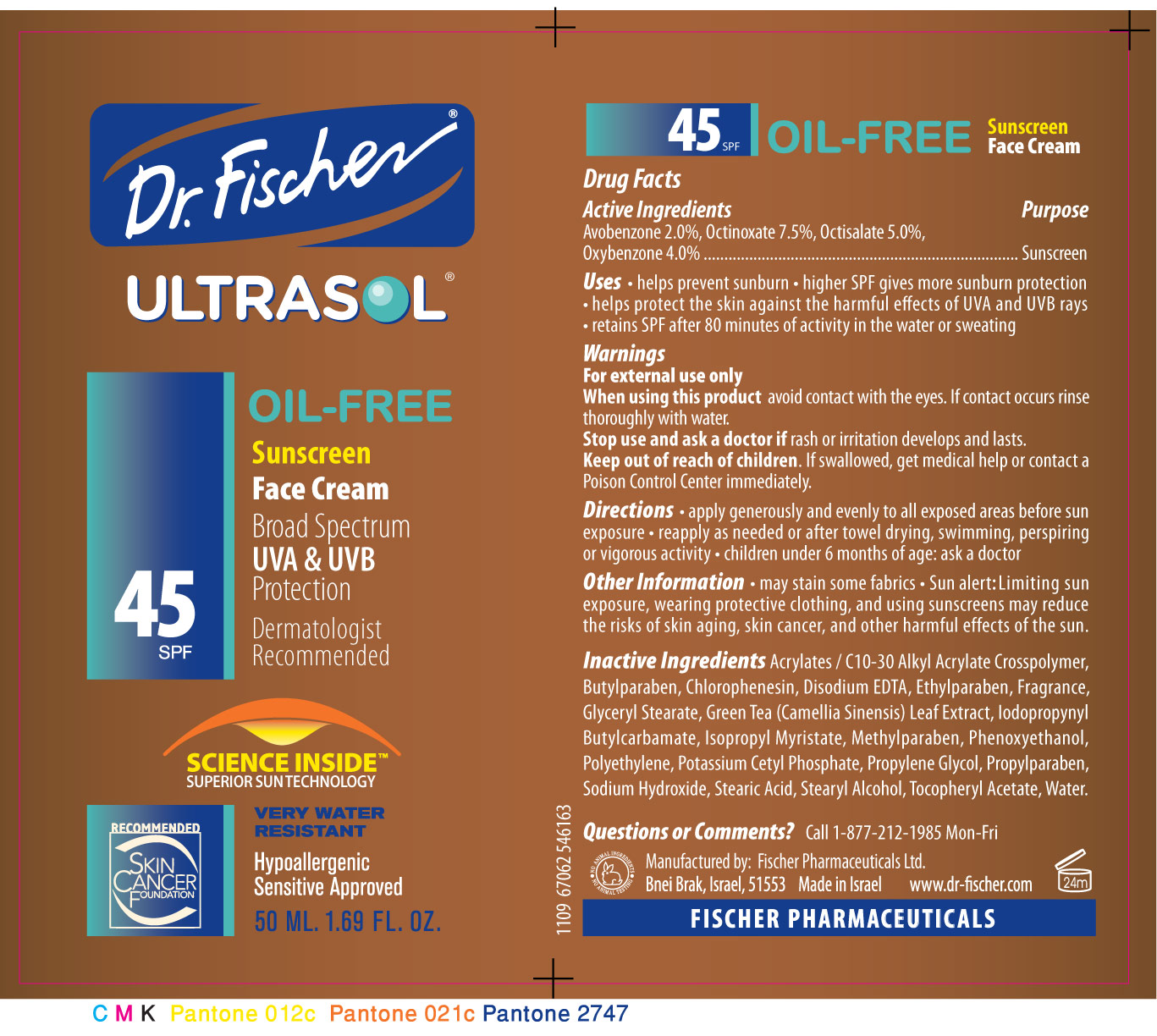 Pill image for Dr. Fischer Ultrasol Oil-free Sunscreen Face Cream Spf45