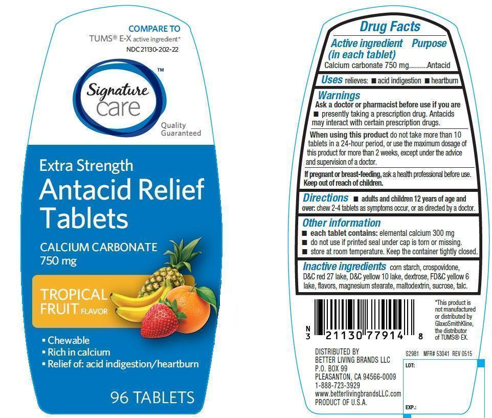 Pill image for Extra Strength Antacid Relief tropical Fruit