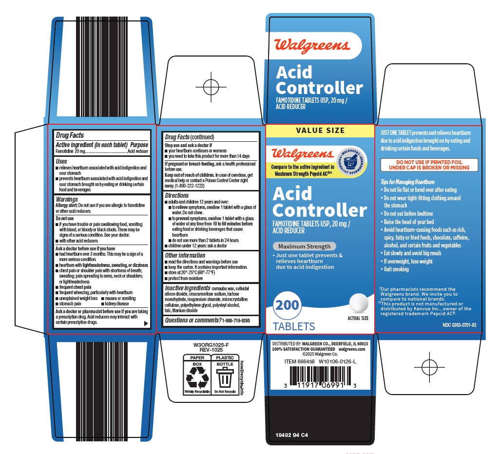 Pill image for Walgreen Co. Acid Controller Drug Facts