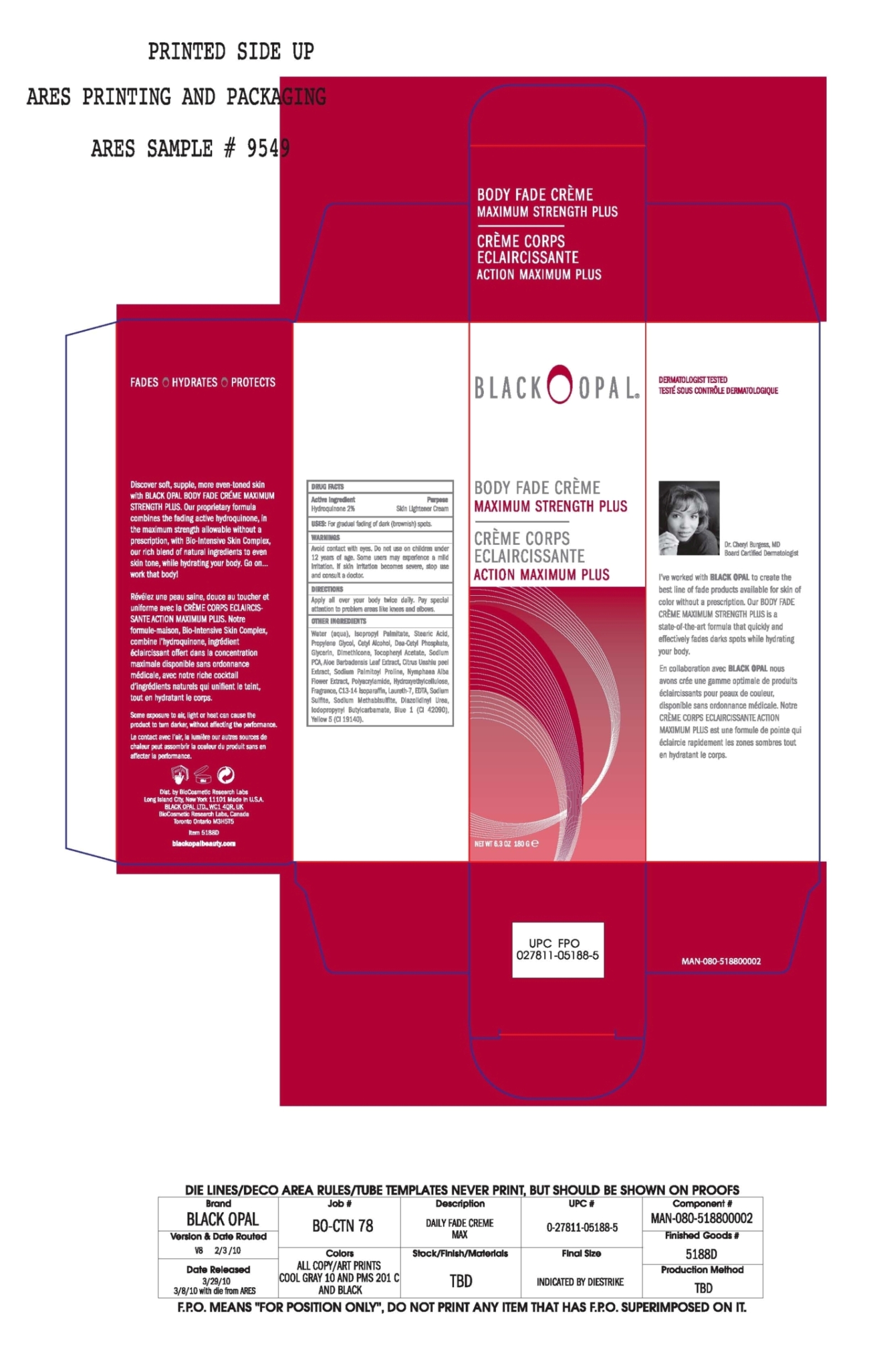 Pill image for Body Fade Creme Maximum Strength