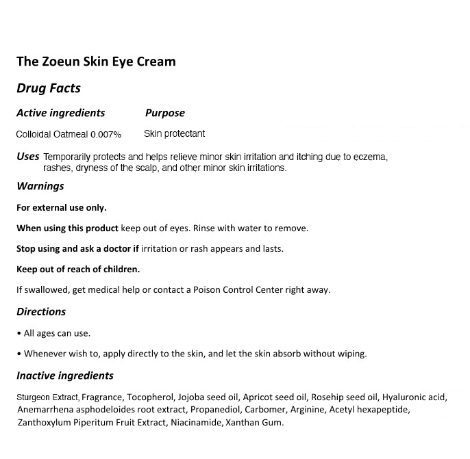 Pill image for 116 The Zoeun Skin Eye Cream