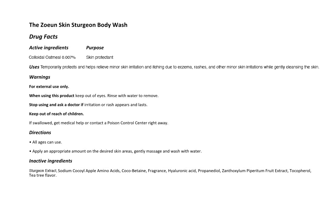 Pill image for 119 The Zoeun Skin Sturgeon Body Wash