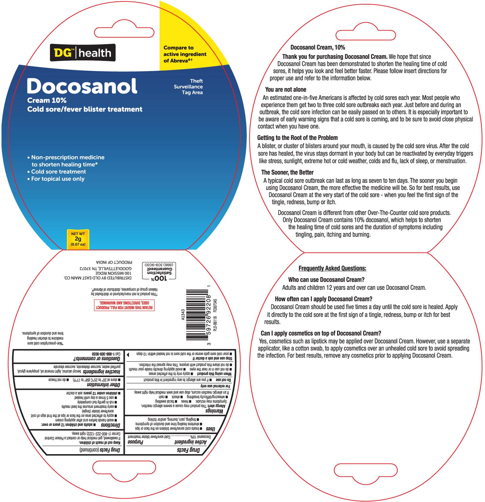 Pill image for Docosanol Cream, 10%