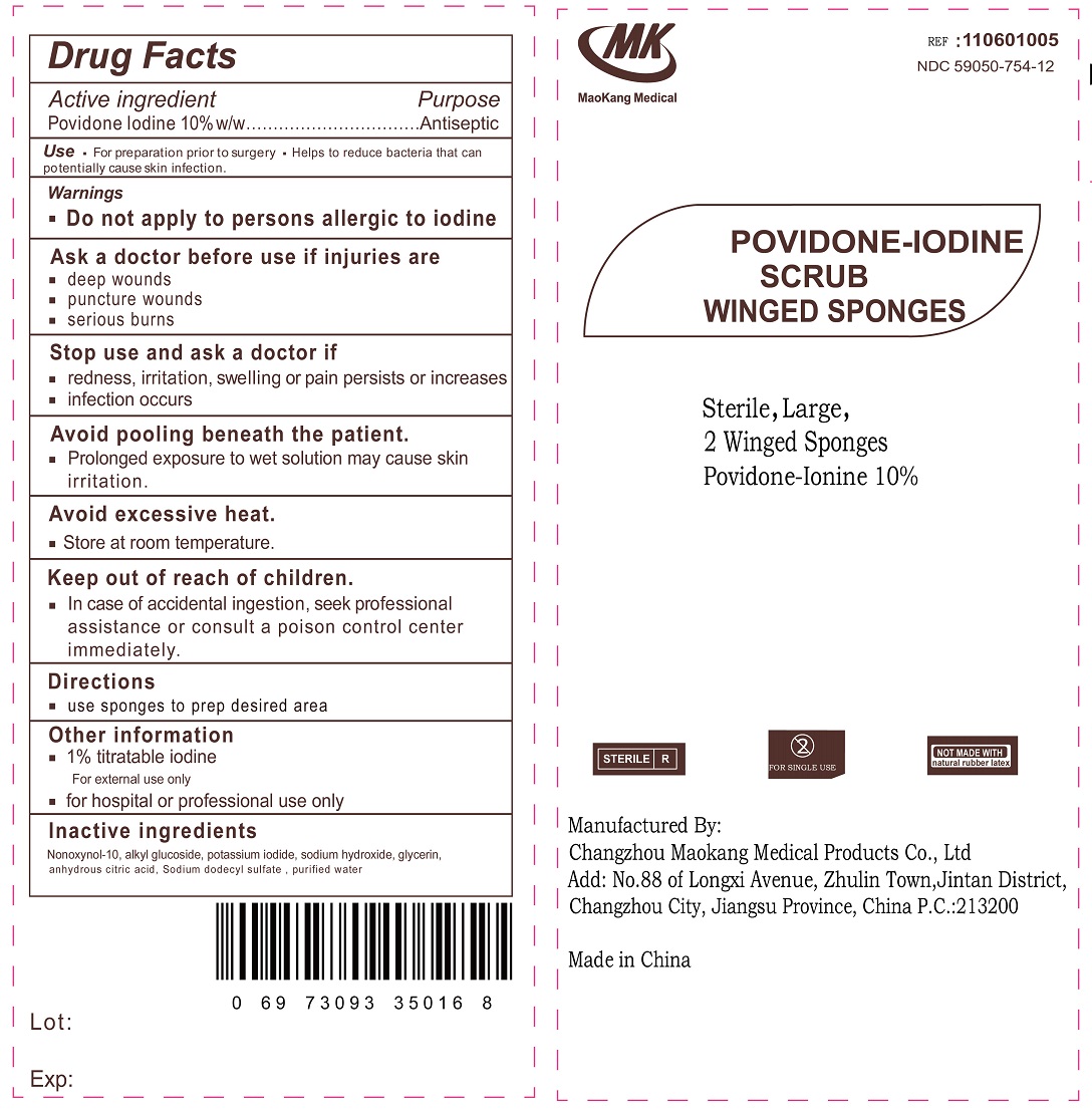 Pill image for Two Pvp-i Scrub Large Winged Sponges