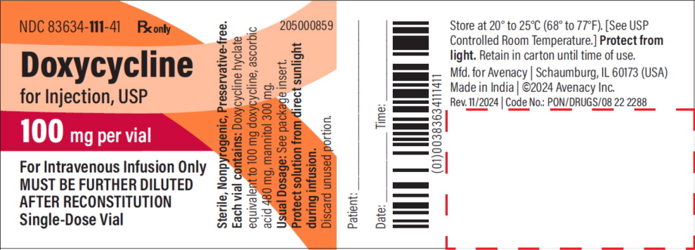 Pill image for Doxycycline For Injection, Usp