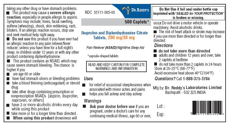 Pill image for Ibuprofen And Diphenhydramine Citrate Tablets