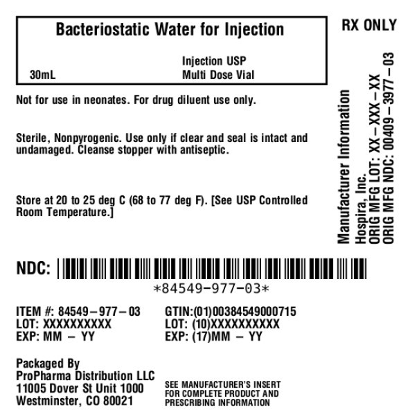 Pill image for Bacteriostatic Water Rx Only