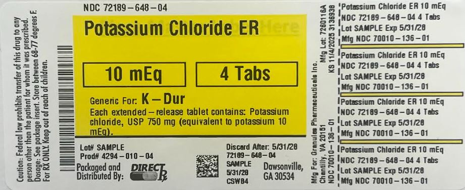Pill image for potassium chloride er