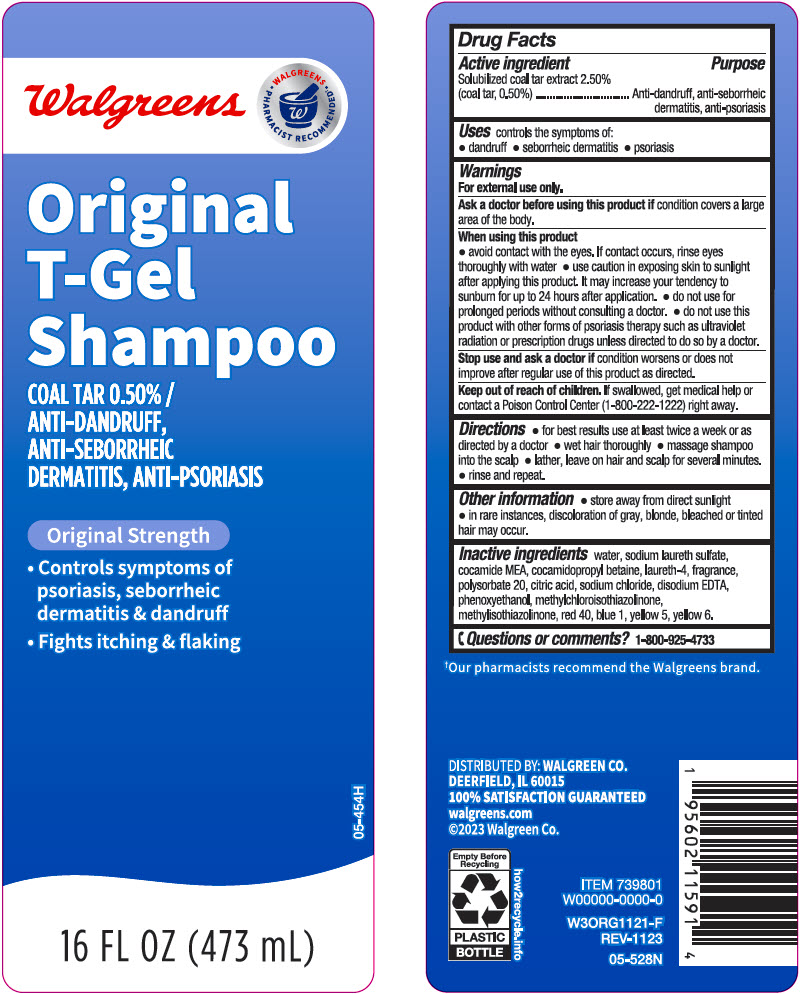 Pill image for Walgreens Original T-gel Shampoo