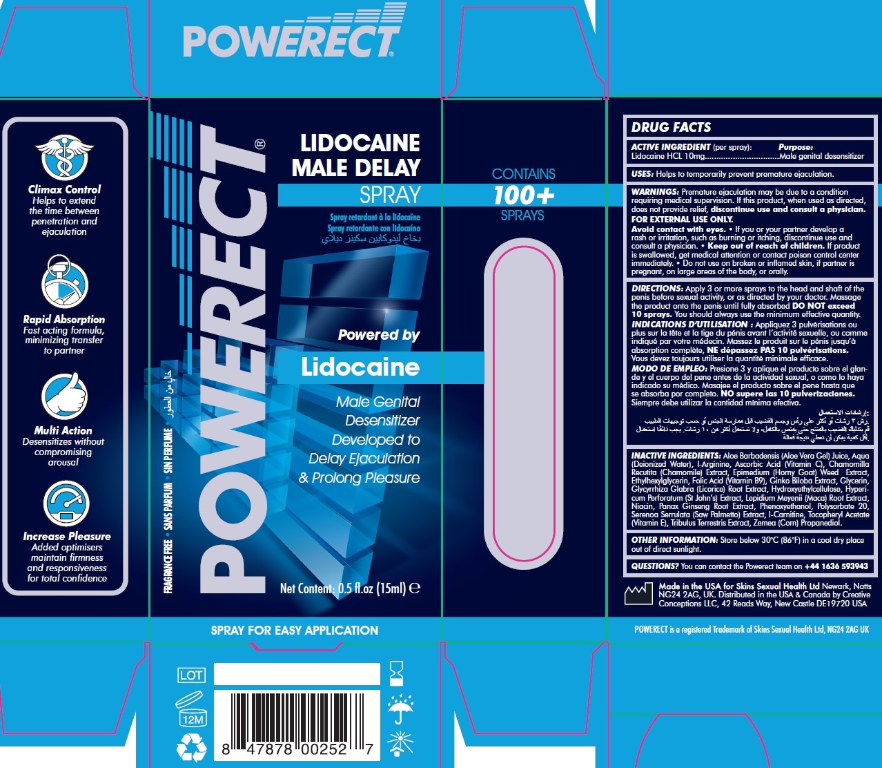 Pill image for Powerect Lidocaine Male Delay Spray