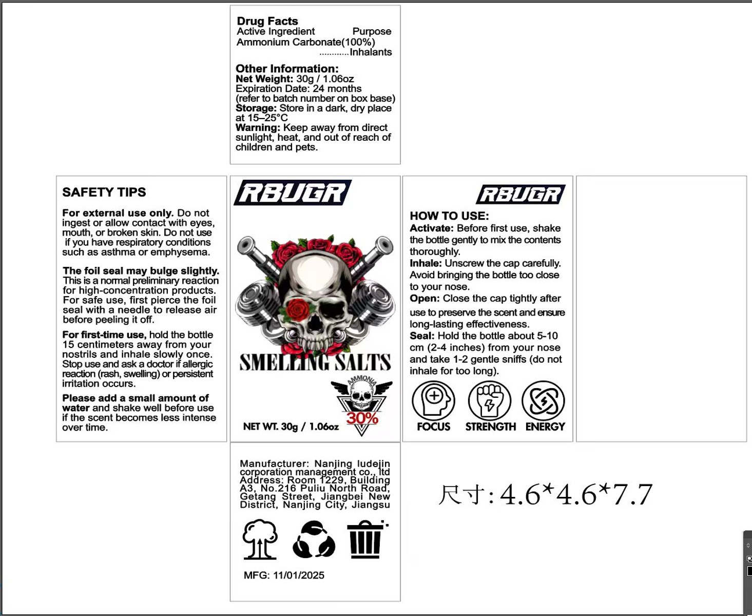 Pill image for 87165-003 Rbugr Smelling Salts