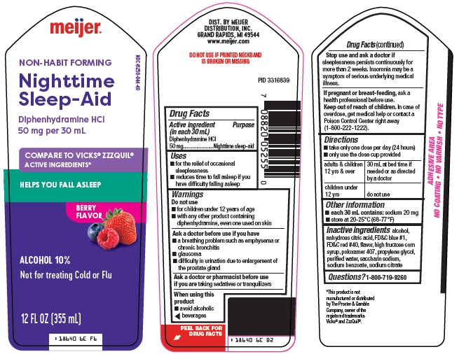 Pill image for meijer distribution, inc. nighttime sleep-aid drug facts