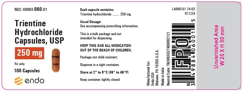 Pill image for Trientine Hydrochloride Capsules Usp, 250 Mg