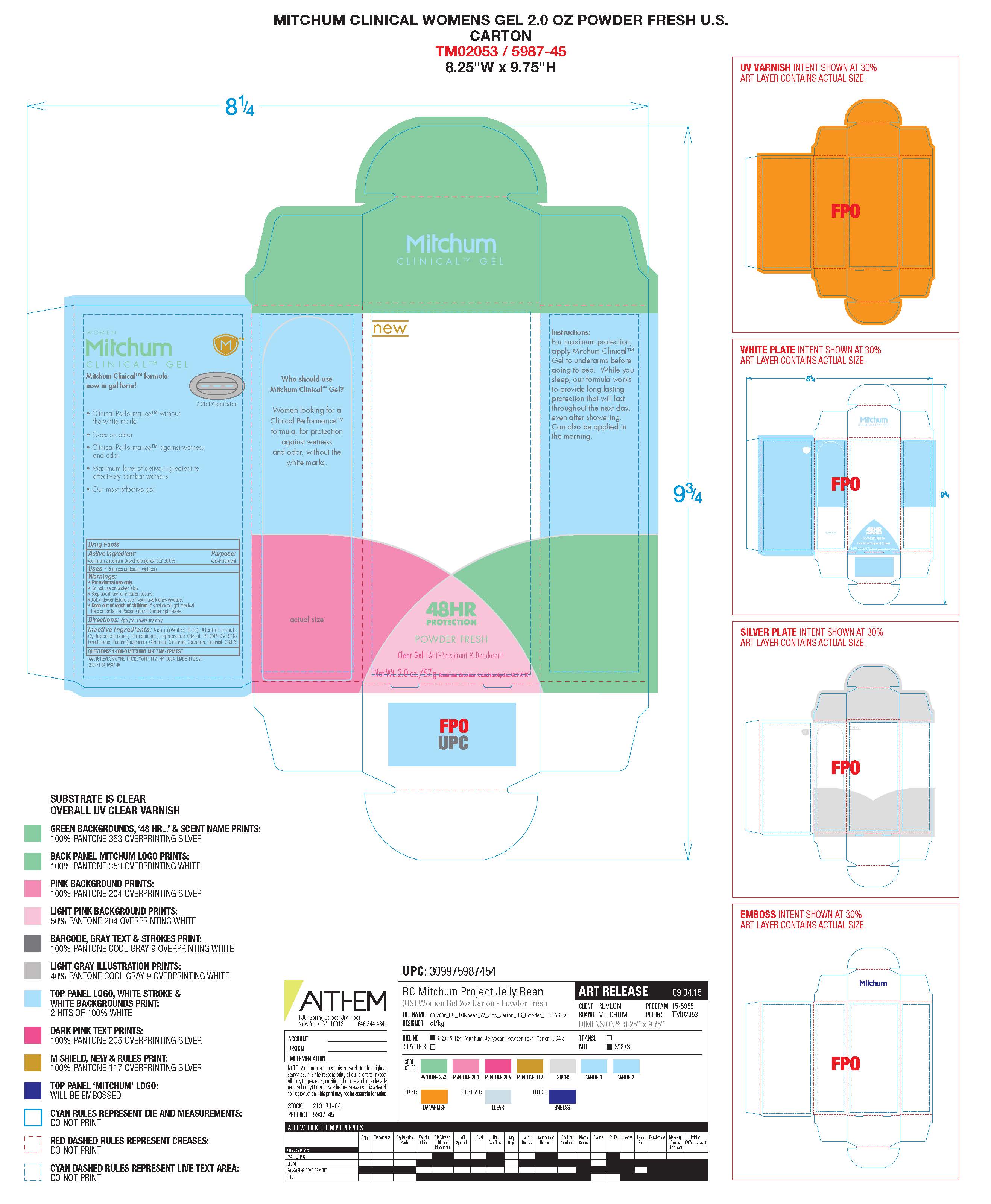 Pill image for Revlon Mitchum Clinical Gel