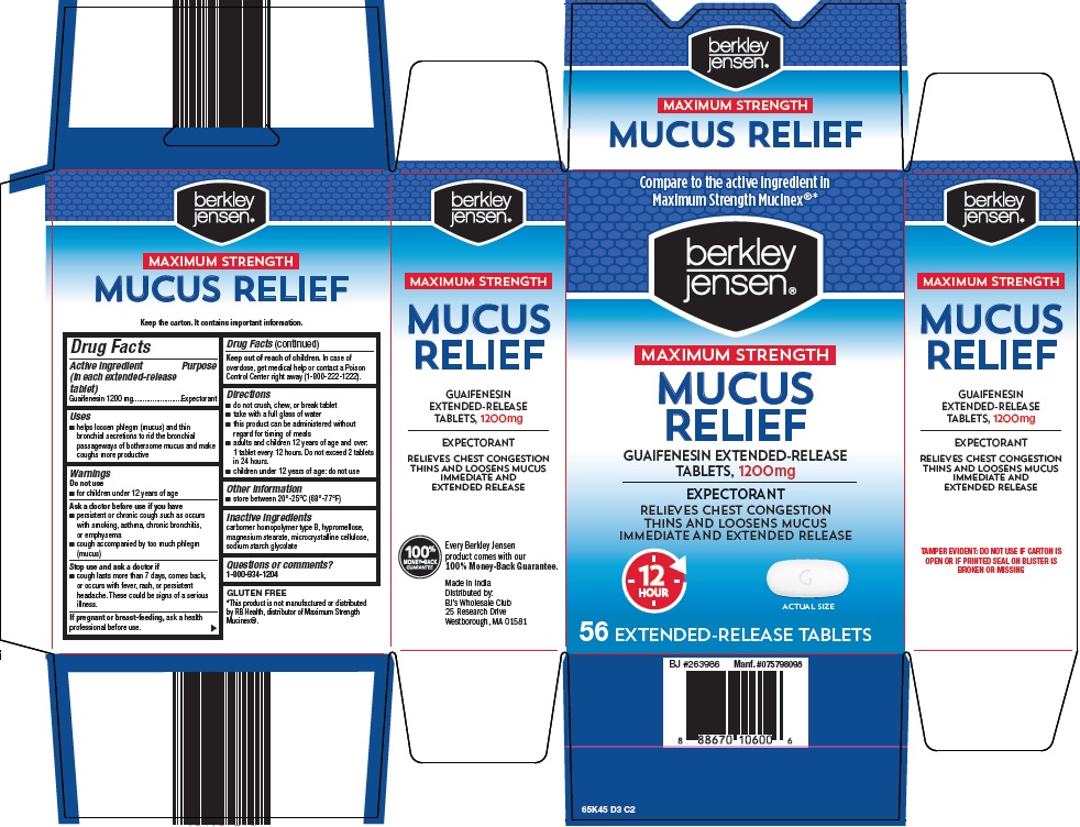 Pill image for Bjwc Mucus Relief Drug Facts