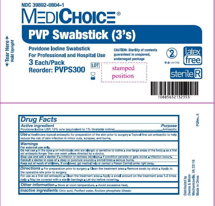 Pill image for Medichoice Pvp Swabsticks (3's)
