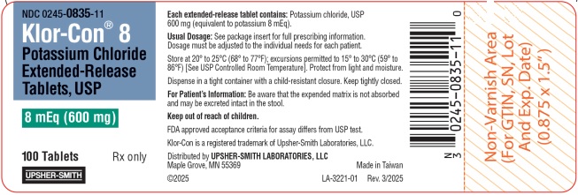 Pill image for These Highlights Do Not Include All The Information Needed To Use Klor-con® 