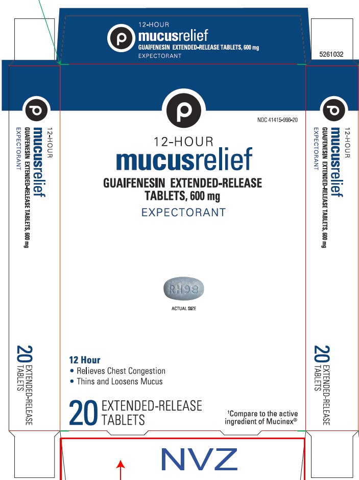 Pill image for Guaifenesin Extended-release Tablets, 600 Mg