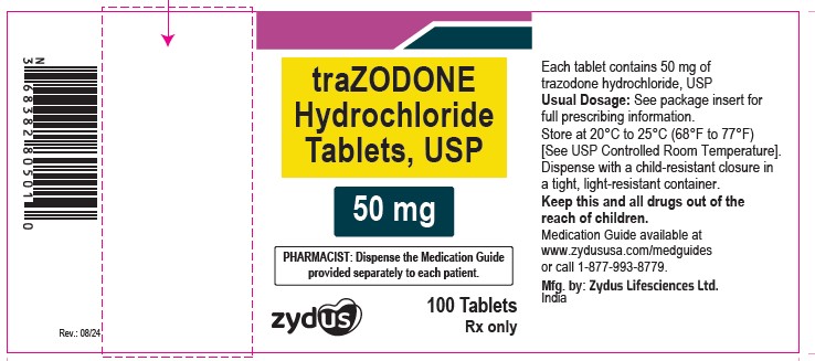 Pill image for Trazodone Hydrochloride Tablets