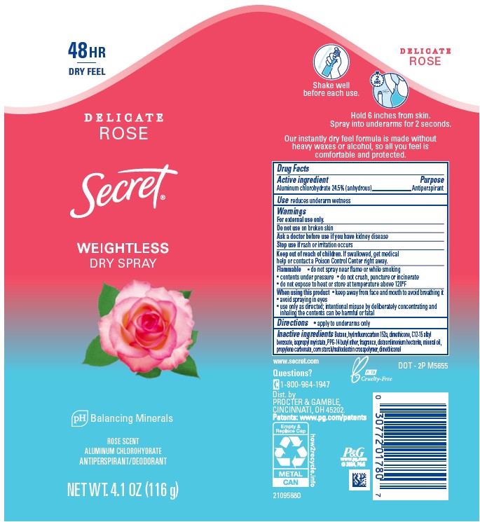 Pill image for Secret Weightless Dry Spray Delicate Rose