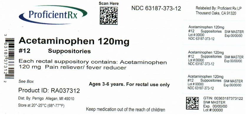 Pill image for Perrigo Acetaminophen Suppositories Usp, 120 Mg Drug Facts