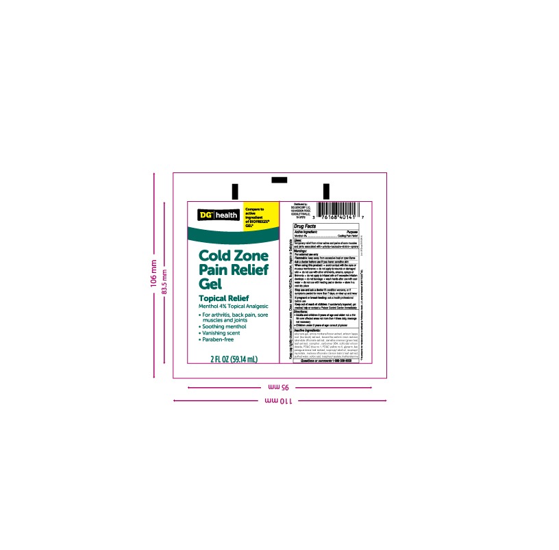Pill image for Cold Zone Pain Relieving Gel- Dg Health