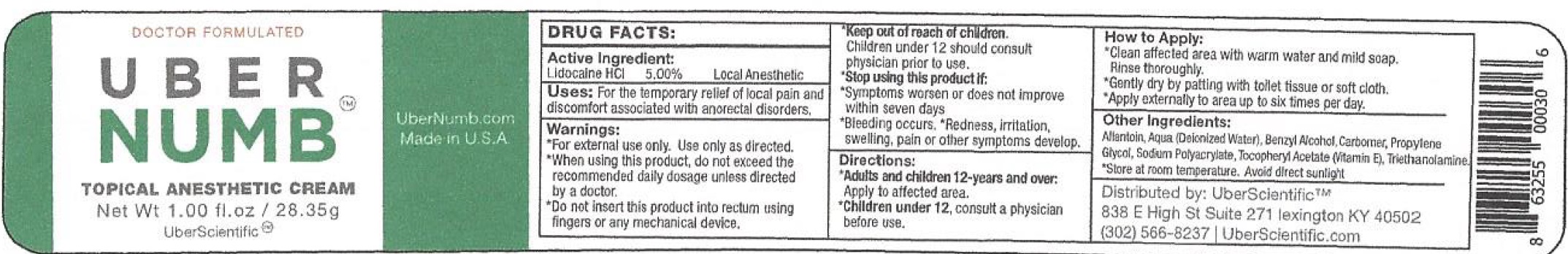 Pill image for Uber Numb Topical Anesthetic Cream