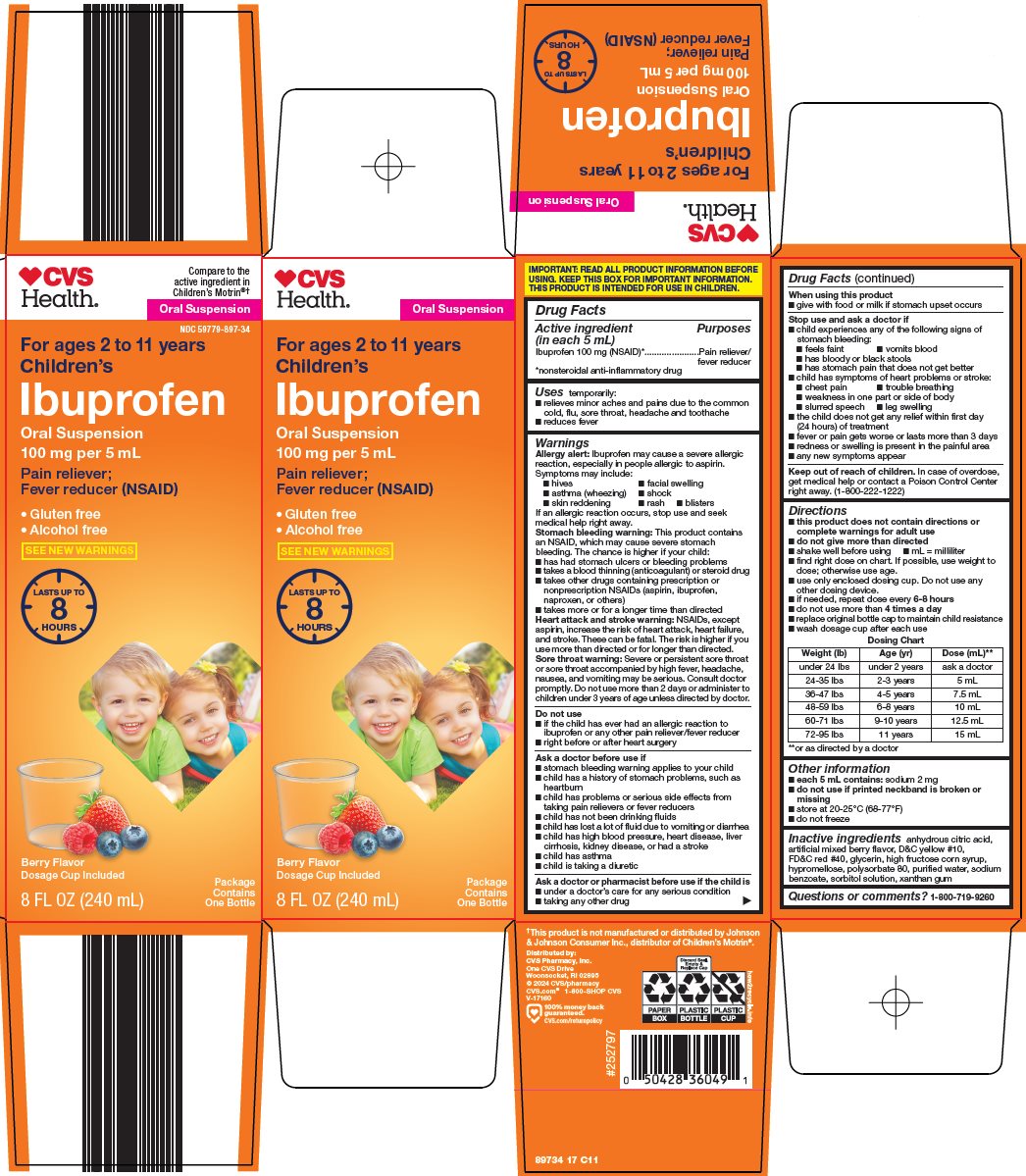 Pill image for Cvs Pharmacy, Inc. Children’s Ibuprofen Oral Suspension Drug Facts